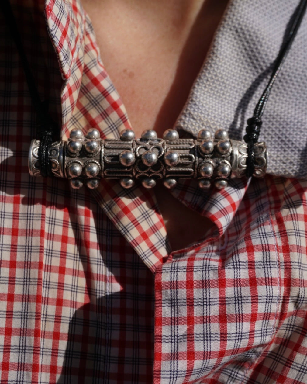Handcrafted Miao Silver Necklace – Traditional Ethnic Jewelry with Cultural Significance