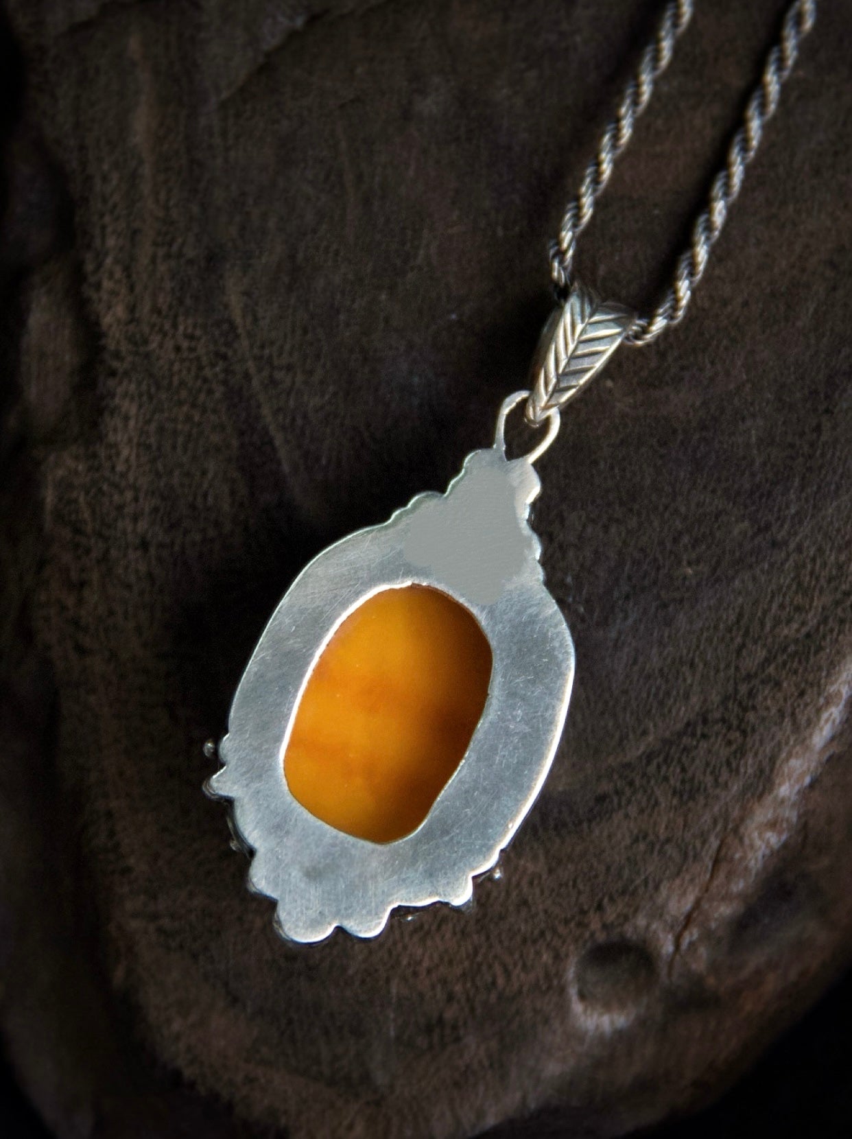 Old Beeswax Amber Necklace