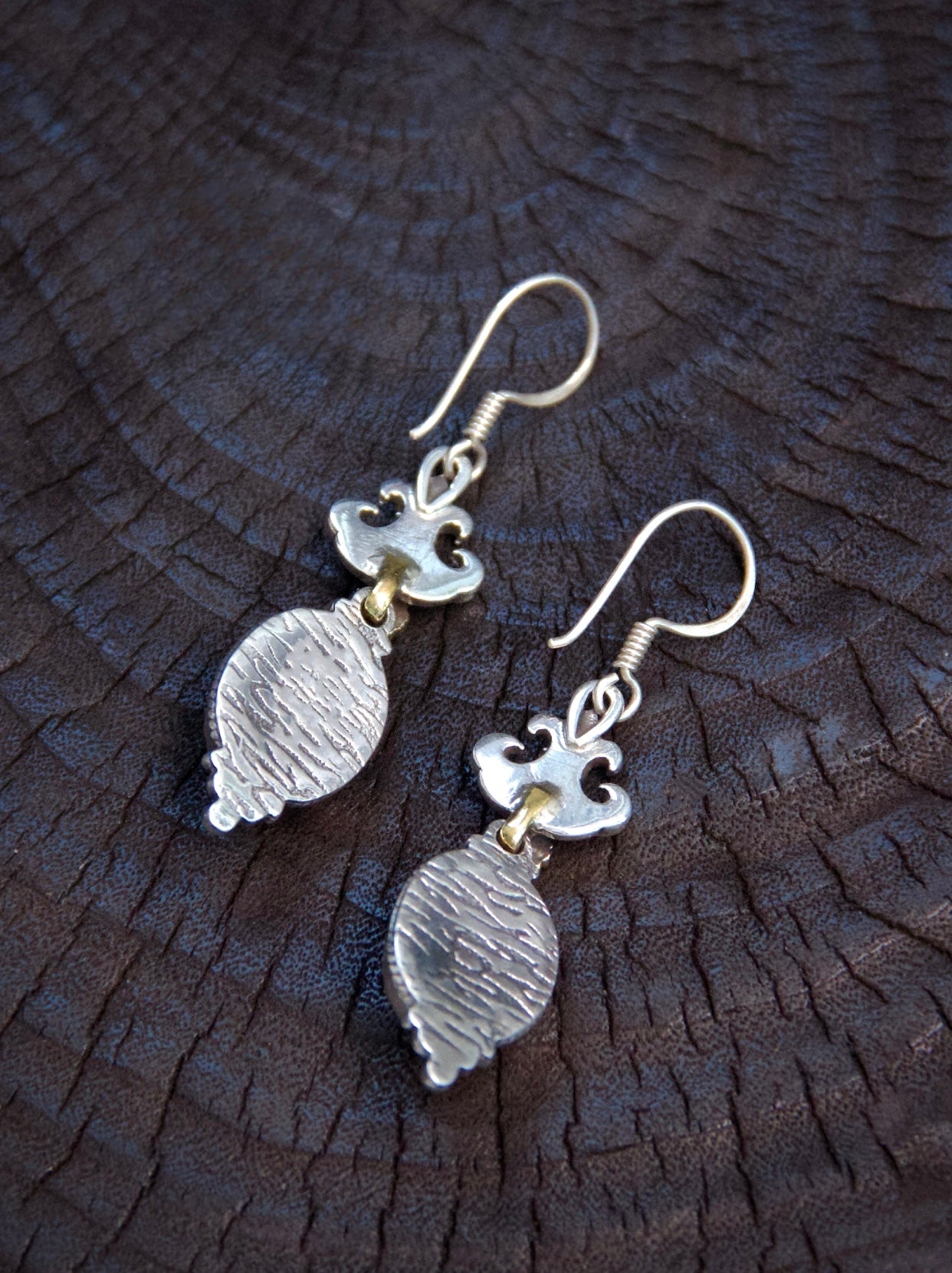 Vintage Amber Earrings – buddhist Jewelry with Healing Properties