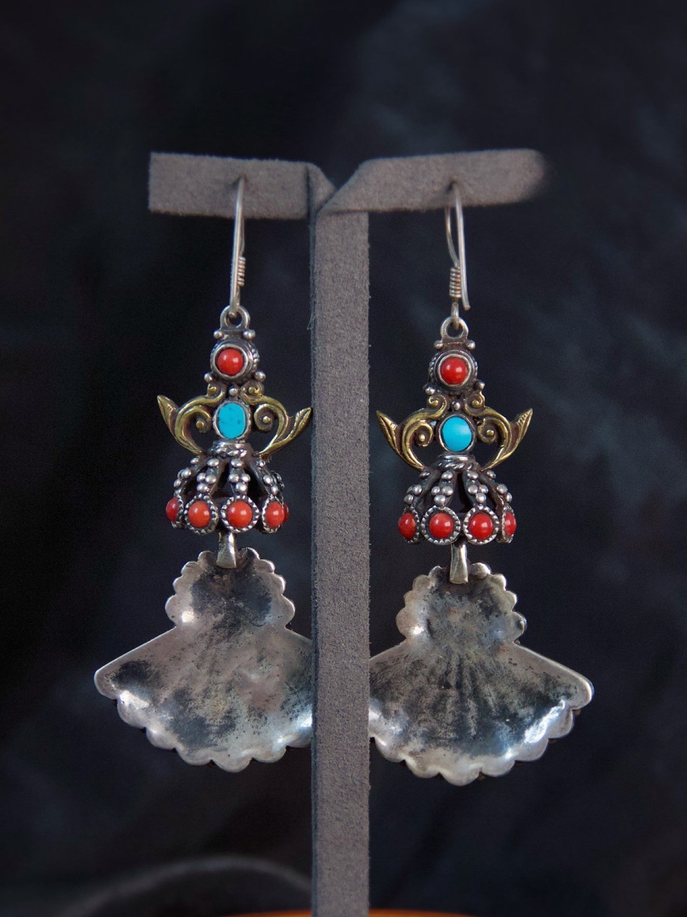 Old Beeswax Amber Earrings