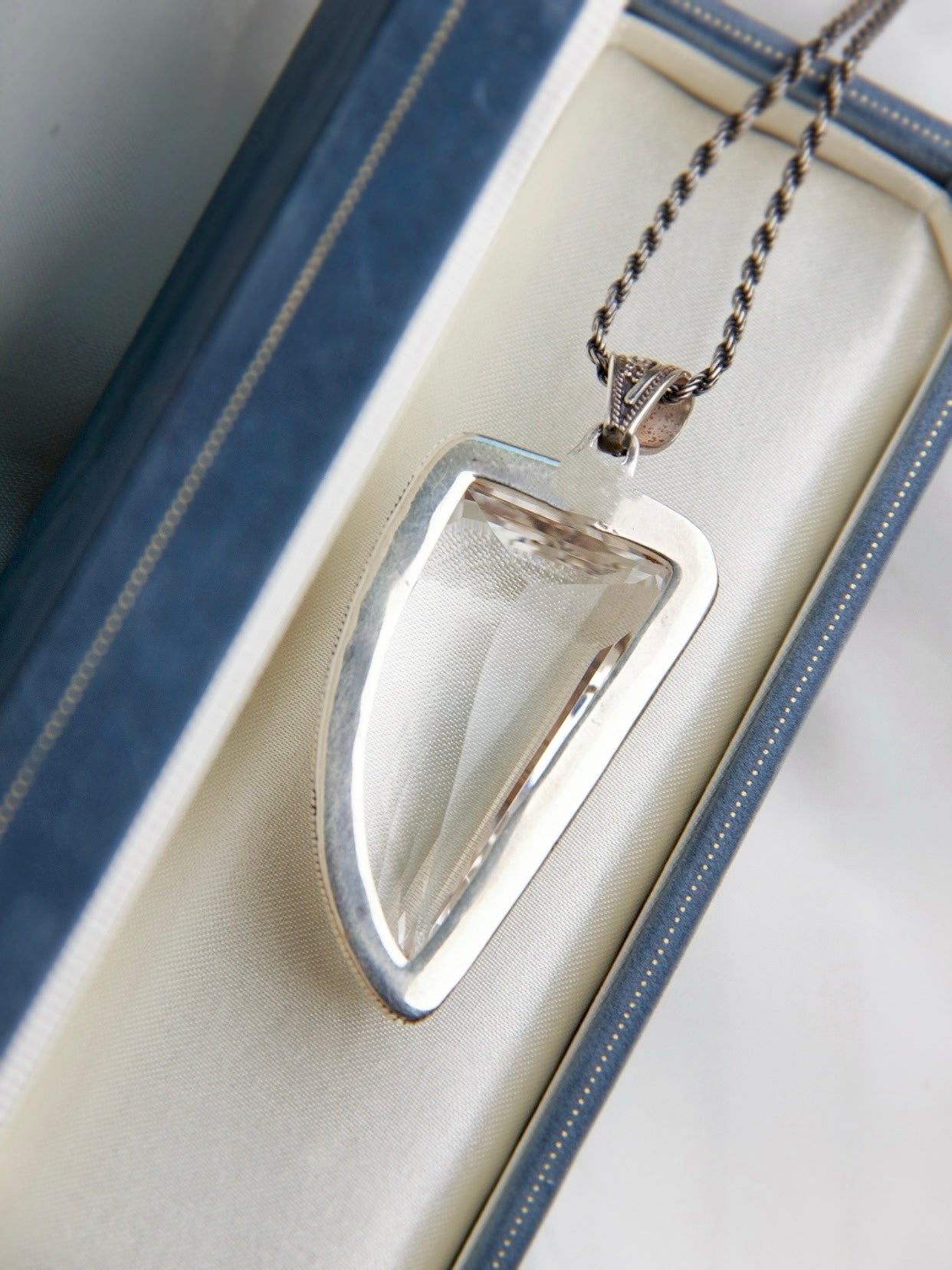 Handcrafted Clear Quartz Crystal Necklace – Natural Gemstone Jewelry with Healing Properties