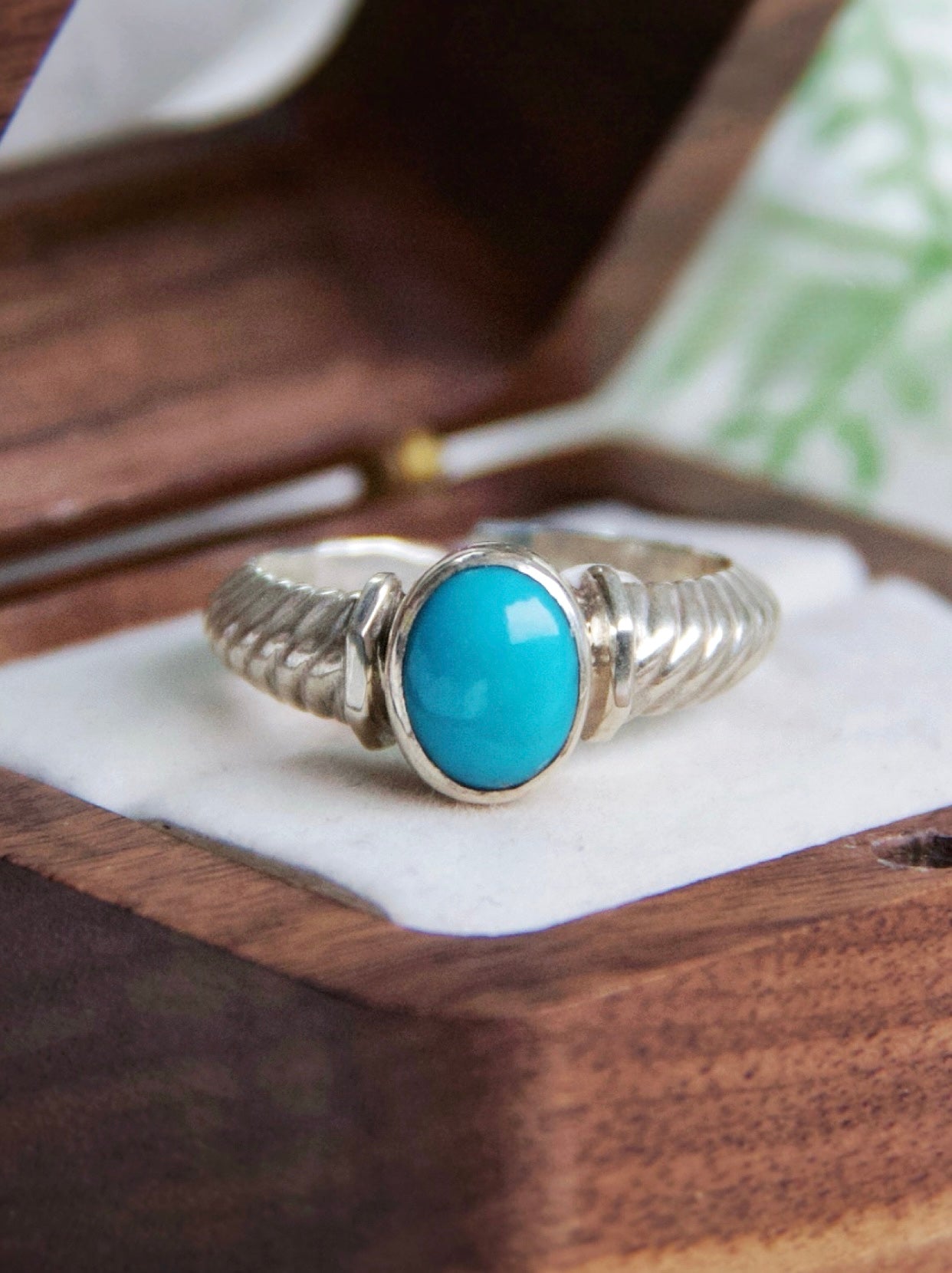Turquoise Ring Tibetan Jewelry