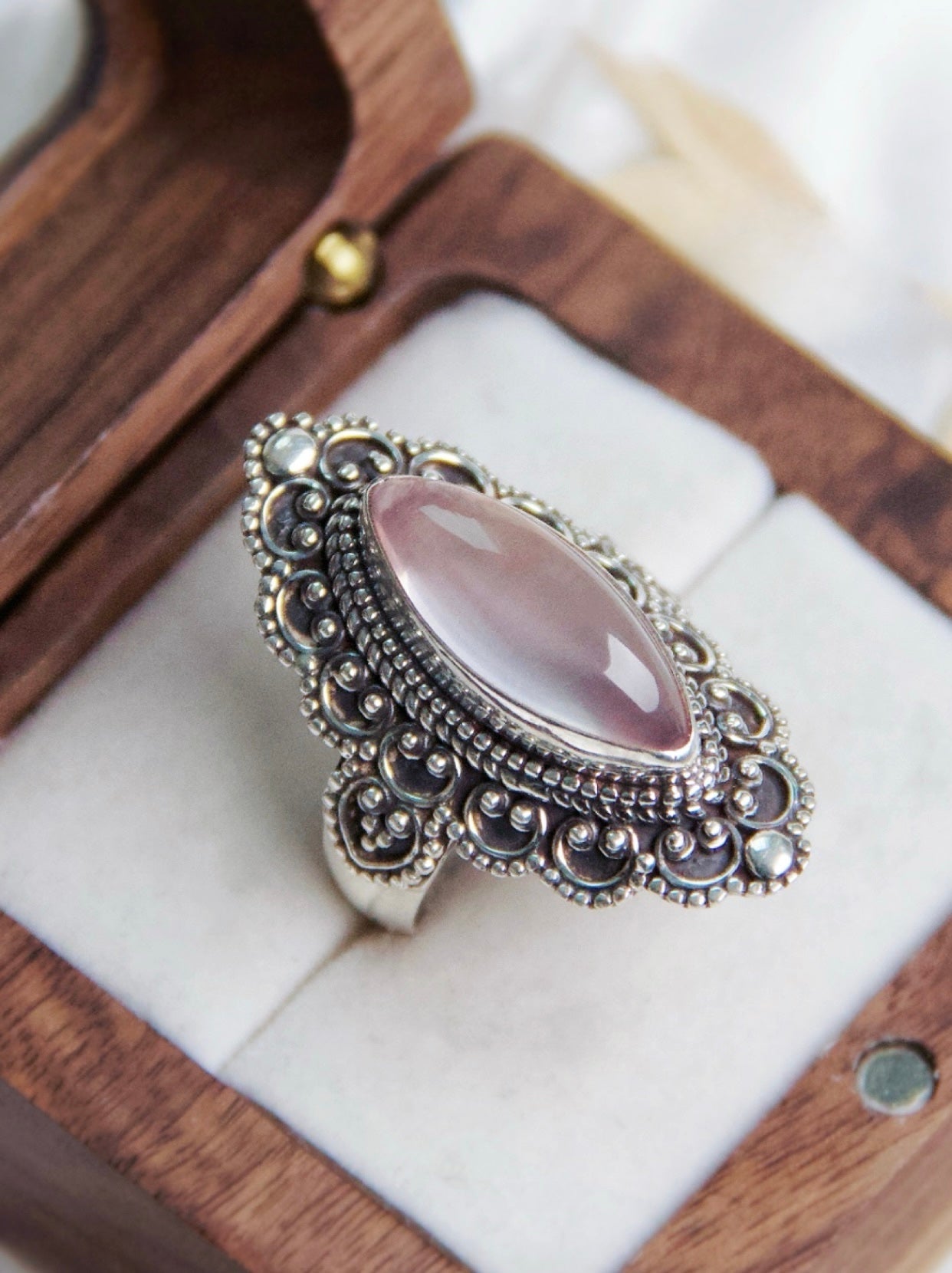 Crystal Ring - Vintage Buddhist Jewelry