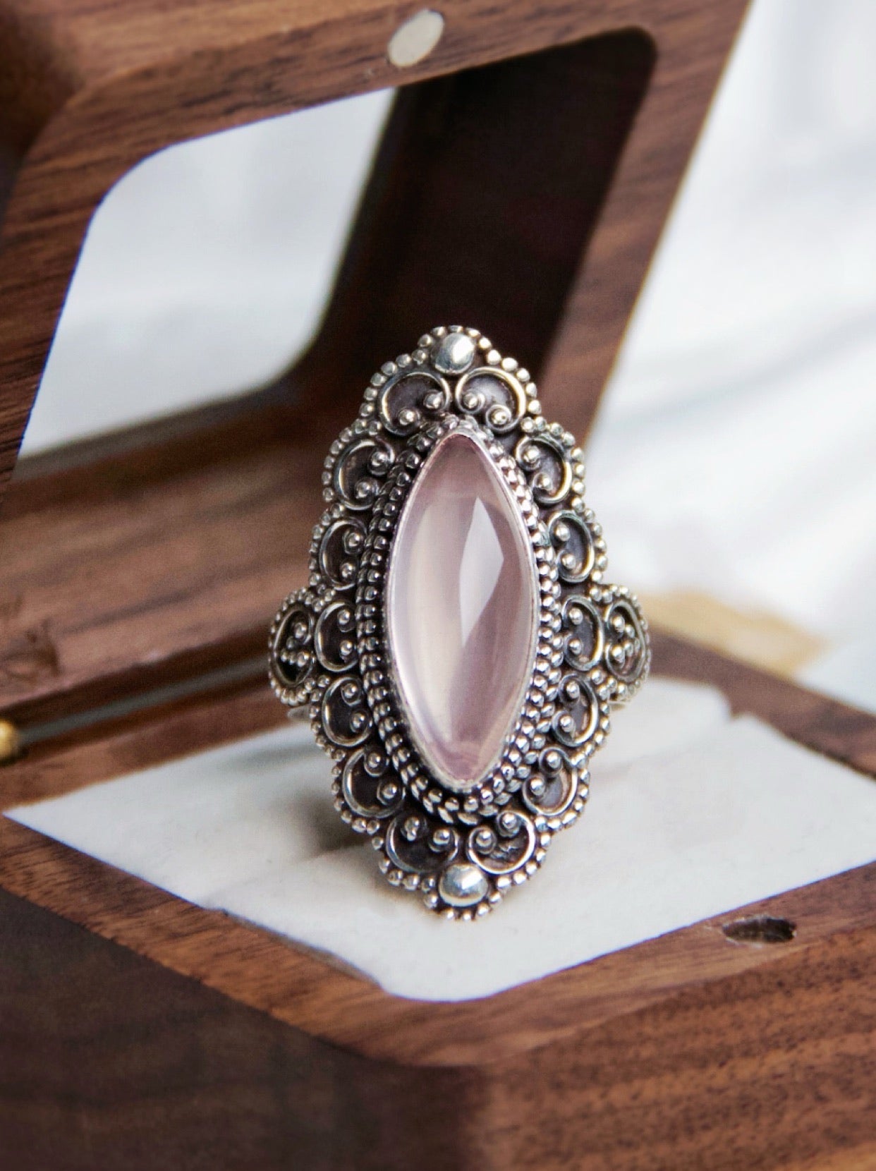 Crystal Ring - Vintage Buddhist Jewelry
