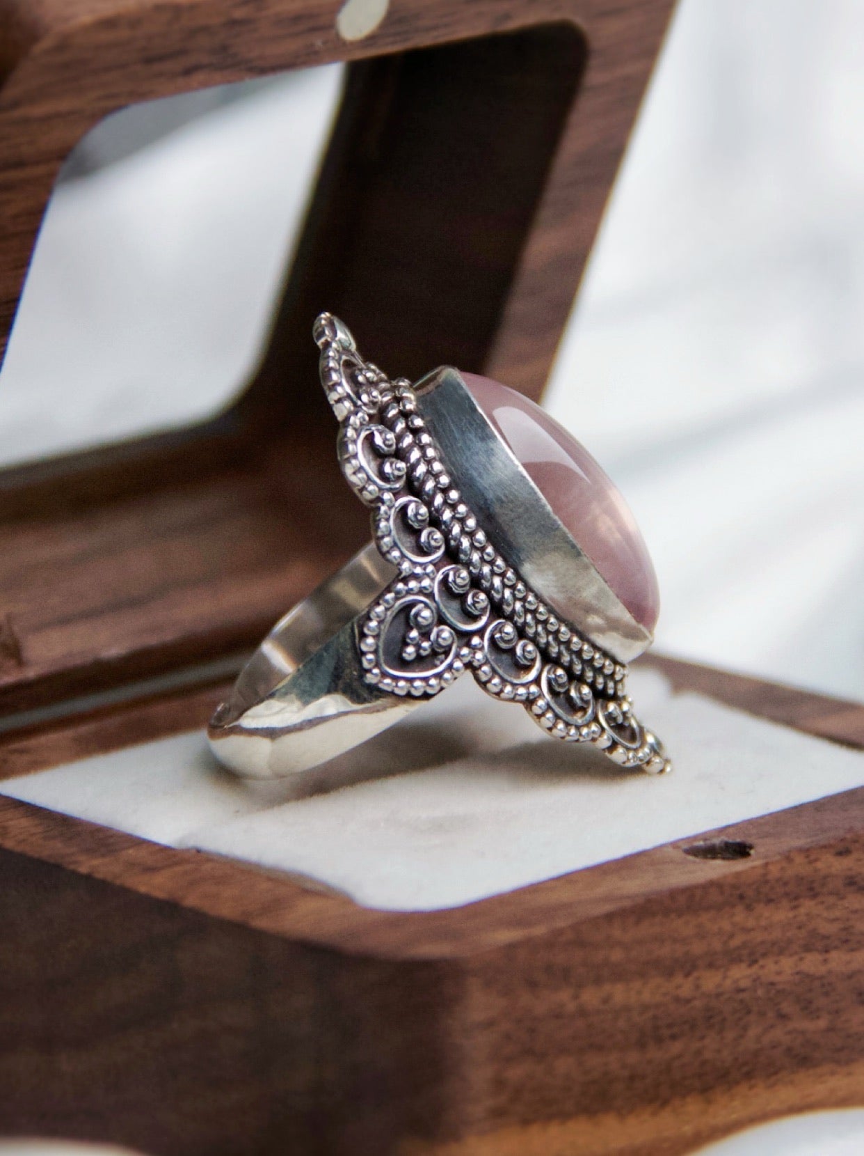 Crystal Ring - Vintage Buddhist Jewelry