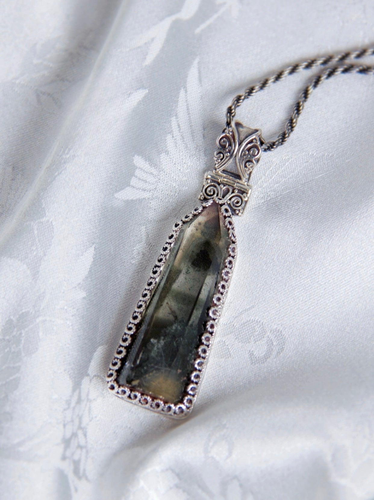 Quartz Pendant Vintage Jewelry