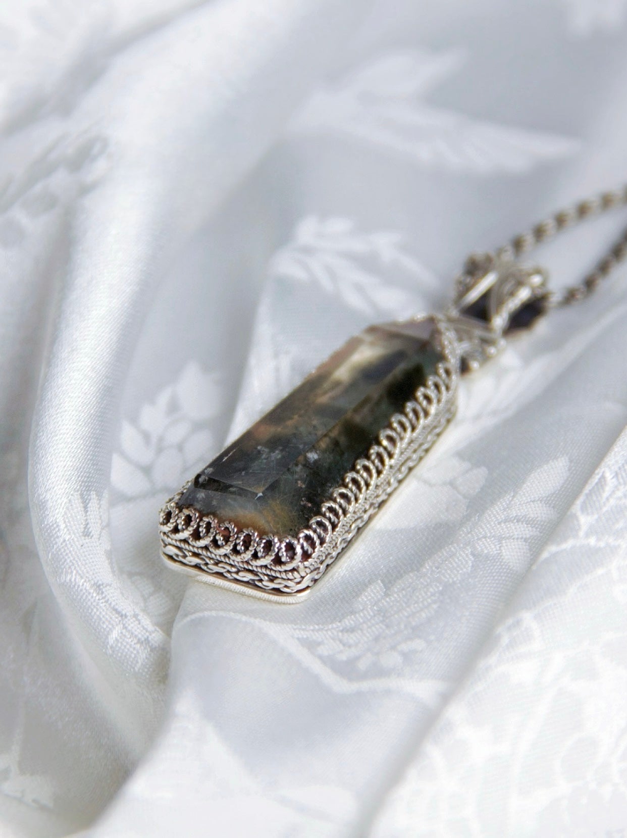 Quartz Pendant Vintage Jewelry