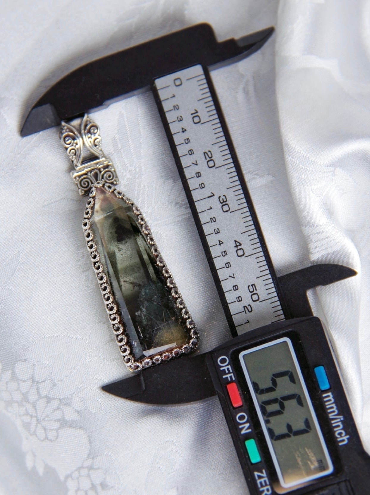 Quartz Pendant Vintage Jewelry