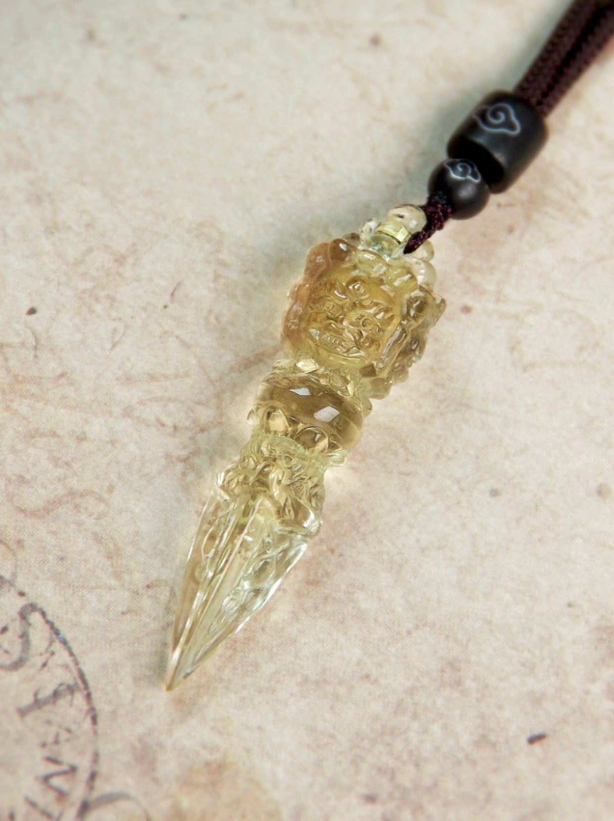 vintage Citrine Pendant