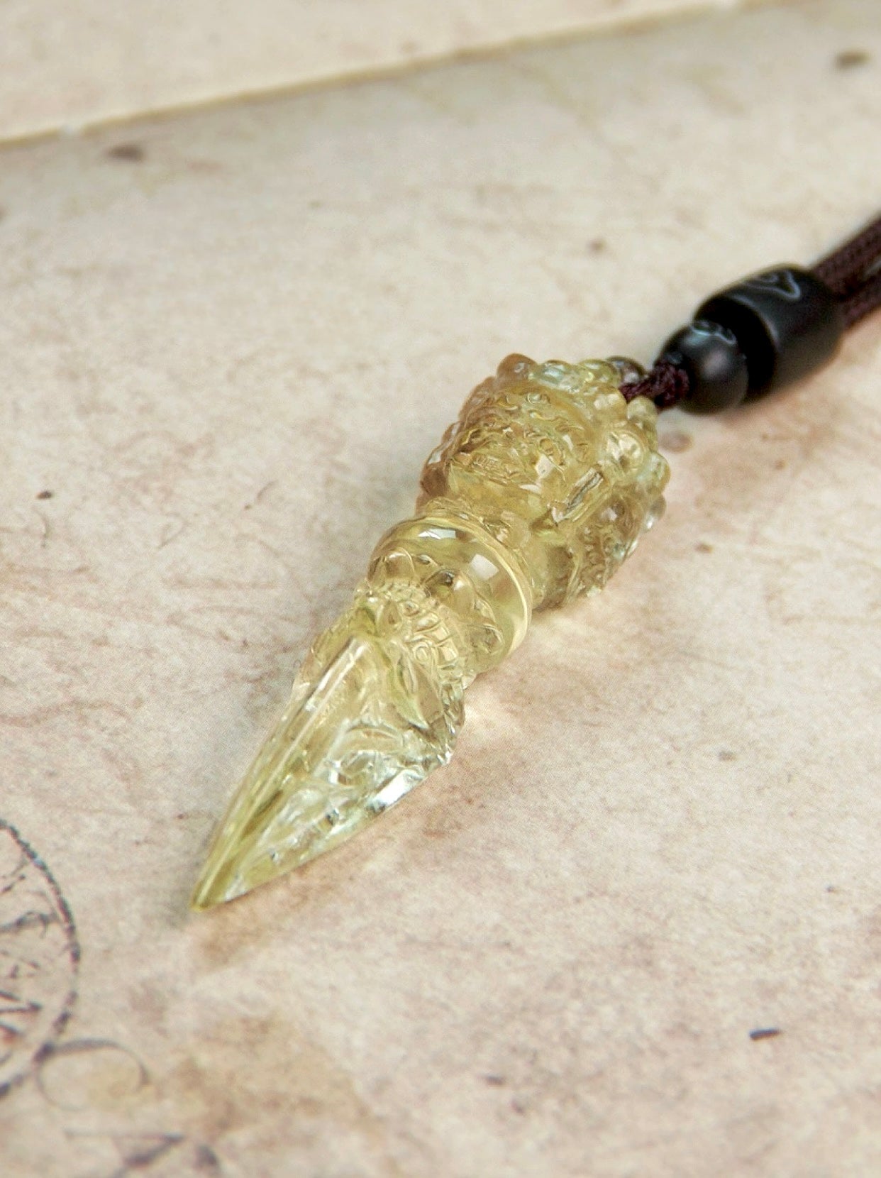 vintage Citrine Pendant